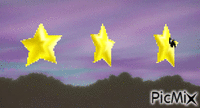 spinning stars GIF animata