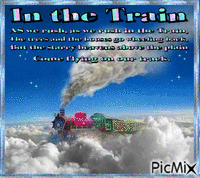 In the Train GIF animata