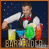 bartender animerad GIF
