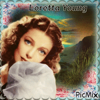Loretta Young - Бесплатный анимированный гифка
