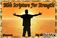 Bible Scripture For Strength! - Gratis animeret GIF