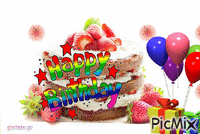 happy birthday - Gratis animerad GIF