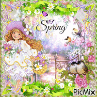 Spring GIF animata