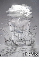 Tormenta en un vaso de agua GIF animado