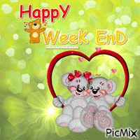 happy week end love 动画 GIF