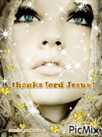 thanks  Jesus - GIF animado grátis