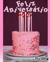Feliz Aniversário - Безплатен анимиран GIF