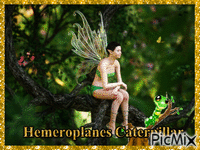 Hemeroplanes Caterpillar - GIF animasi gratis