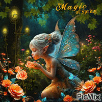 The magic of spring - GIF animé gratuit