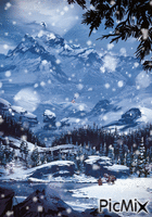 Nevado - GIF animado grátis