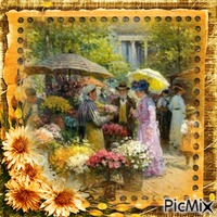 THE FLOWER MARKET анимирани ГИФ