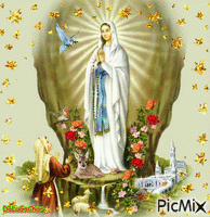 Virgen Del Lourdes - GIF animé gratuit