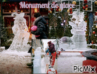 Monuments sur Glace 🧡🧡🧡 - Бесплатни анимирани ГИФ