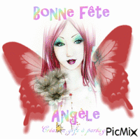 Bonne fête Angèle κινούμενο GIF
