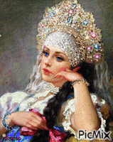 Girl in a kokoshnik/Artist Nagornov