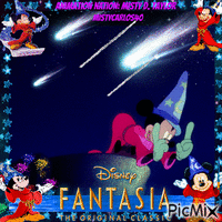 Disney Fantasia Sorcerer's Apprentice animovaný GIF