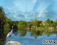 the river and the sky - Animovaný GIF zadarmo