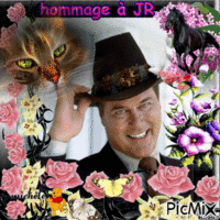 HOMMAGE A Larry Hagman/ JR - Безплатен анимиран GIF