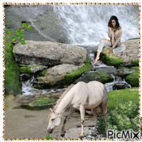 Mi caballo y yo. animovaný GIF