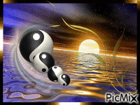 yin et yang - Darmowy animowany GIF