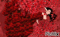 Rose rouge - GIF animado gratis