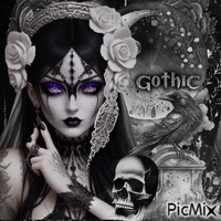 Gotische Frau - Δωρεάν κινούμενο GIF