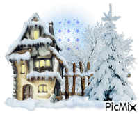 paysage hiver - Бесплатни анимирани ГИФ