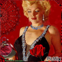 HD femme Marilyn Monroe GIF animé