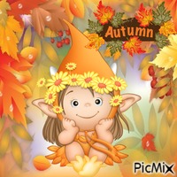 Autumn Elf Animated GIF