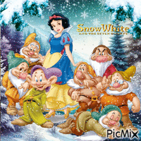 Snow white animovaný GIF