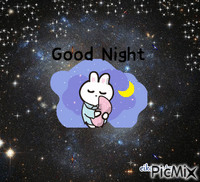 good night アニメーションGIF