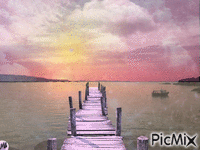 Rosado horizonte animirani GIF