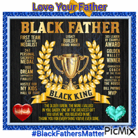 Black Fathers Matter GIF animata