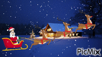 Дед мороз спешит - Free animated GIF