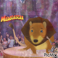 Alex the lion rat Madagascar inspired - GIF animé gratuit