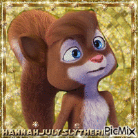 Sandy the Squirrel from Ribbit animasyonlu GIF