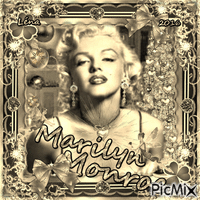 MARILYN MONROE -Marilyn Monroe, née Norma Jeane Mortenson le 1ᵉʳ juin 1926 à Los Angeles où elle est morte le 5 août 1962, est une actrice et chanteuse américaine - GIF animé gratuit