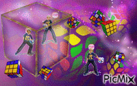 La rubrique des cubes qui dansent * Rubyk's dance cube * Animated GIF