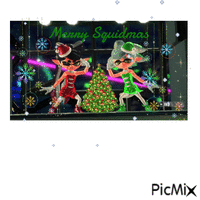 Merry Squidmas animerad GIF