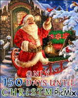 150 Days Till Christmas GIF animata