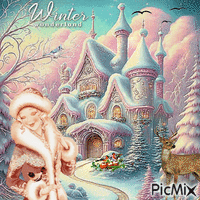 Winter fairy tale. анимирани ГИФ