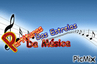 Partituras Das Estrelas  da  Música - Animovaný GIF zadarmo