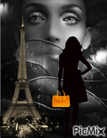 I love Paris... - GIF animado grátis