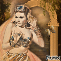 Yvonne de Carlo as Mata Hari - GIF animado grátis