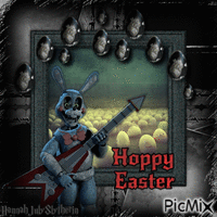 {{Hoppy Easter with Toy Bonnie}} - 無料のアニメーション GIF