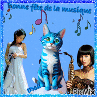 Fete musique - Free animated GIF