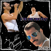 Freddie Mercury - Darmowy animowany GIF