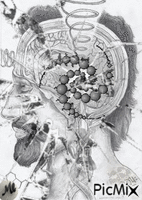 Boceto de maquinaria mental анимиран GIF