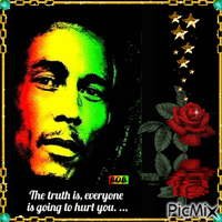 Bob Marley, la vérité est... - Ilmainen animoitu GIF
