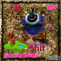 Genie Bear geanimeerde GIF
